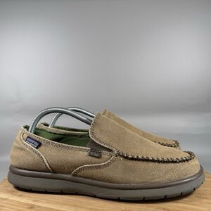 Patagonia 'Thatcher' Men's 9.5 Naked Maui Slip On Canvas Loafer Brown